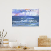 Personalize Beautiful Waterscape引用文絵画ズ ポスター (キッチン)