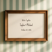 Personalize “Better Together” Wedding Poster ポスター