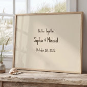 Personalize “Better Together” Wedding Poster ポスター