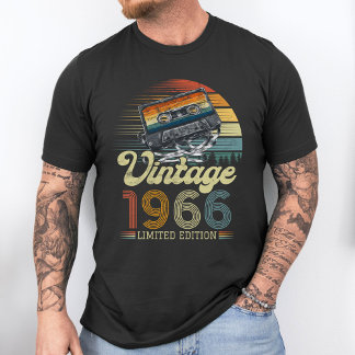 Personalize Birth Year Vintage Cassette Tape Tシャツ