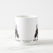 Personalize Black and Browns Schnauzer Keepsake コーヒーマグカップ (中央)