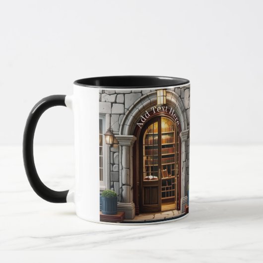 Personalize Bookstore Theme Coffee Mug マグカップ (左)