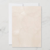 Personalize brown rustic flower weding Invitation 招待状 (裏面)