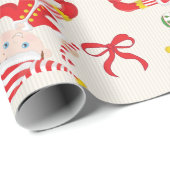 Personalize Brunetteボーイ小妖精や小人 ラッピングペーパー (ロールコーナー)