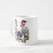 Personalize Bull Terrier (デイジー) コーヒーマグカップ (正面左)