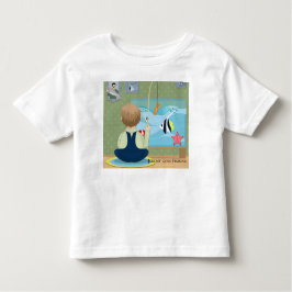 Personalize Cartoon Jeremy Goes魚釣り トドラーTシャツ