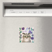 Personalize Cat Art Magnet マグネット (インサイチュ (食洗機))
