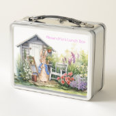 Personalize Child Nameピーター・ザ・ラビット メタルランチボックス (裏面)