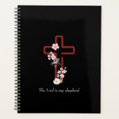 Personalize Christmas Holly Cross プランナー手帳 (正面)