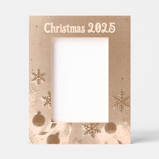 Personalize Christmas Laser Etched Picture Frame レーザー彫刻フレーム (正面)