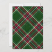 Personalize Colorful Modern Plaid Photo Christmas  招待状 (裏面)