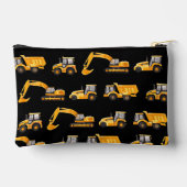 Personalize Construction Trucks Pencil Case  アクセサリーポーチ (裏面)