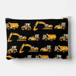 Personalize Construction Trucks Pencil Case  アクセサリーポーチ