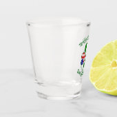 Personalize Costa Rican Ireland USA Shamrock ショットグラス (左)