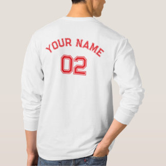 Personalize Create Player Name Number Man Mens  Tシャツ