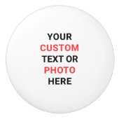 Personalize Custom Cabinet Drawer Pulls Knobs  セラミックノブ (正面)