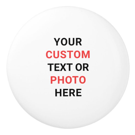 Personalize Custom Cabinet Drawer Pulls Knobs  セラミックノブ (正面)