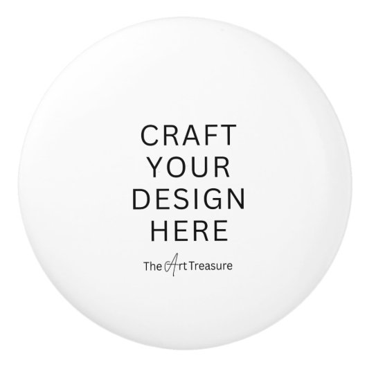 Personalize Custom Cabinet Drawer Pulls Knobs セラミックノブ (正面)