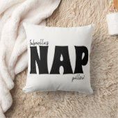 Personalize Cute lashes昼寝 クッション (ブランケット)