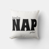 Personalize Cute lashes昼寝 クッション (正面)