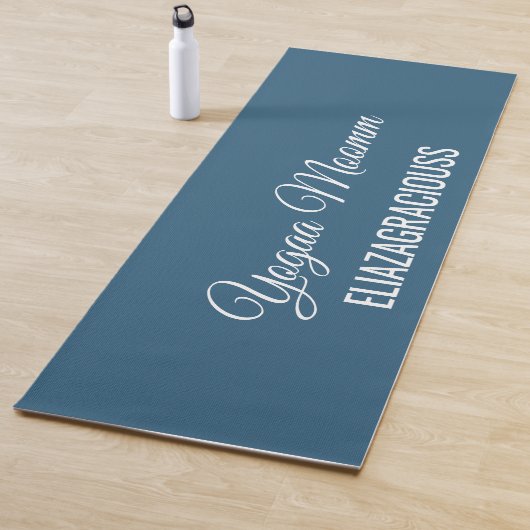 Personalize Cute Minimalist Yoga Mom Mat with Name ヨガマット (インサイチュ)