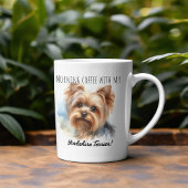 Personalize Cute Yorkshire Terrier Mug コーヒーマグカップ