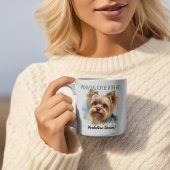 Personalize Cute Yorkshire Terrier Mug コーヒーマグカップ