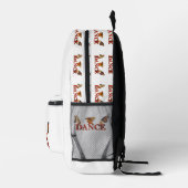 Personalize Dance sign with butterflies  プリントバックパック (右)