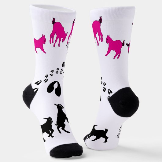 PERSONALIZE Dancing Goats and HoofPrints ソックス (傾斜あり)