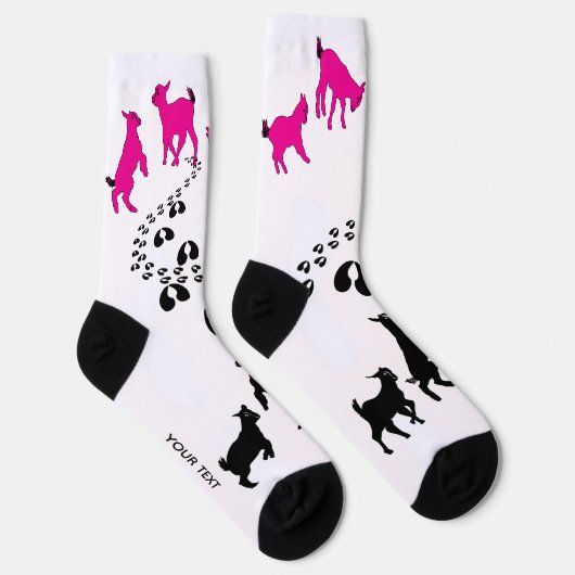 PERSONALIZE Dancing Goats and HoofPrints ソックス (右)
