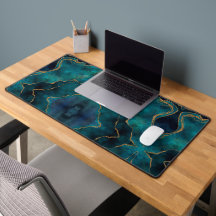 Personalize Desk Mat – 大理石金ゴールド静脈
