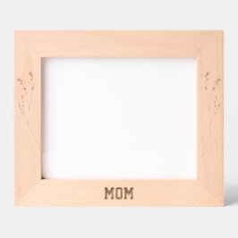 Personalize Elegant Floral Mom Engraved Frames レーザー彫刻フレーム