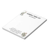 Personalize Eucalyptus therapist professional ノートパッド (回転)