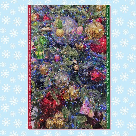 Personalize Family Name Christmas Gift 1000 pc ジグソーパズル