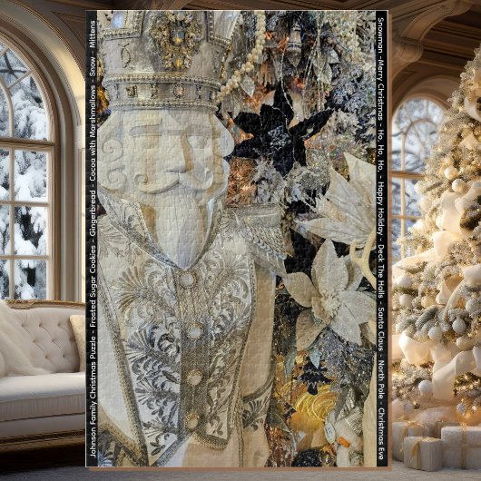 Personalize Family Name Christmas Gift 1000 pc ジグソーパズル