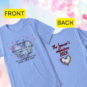 Personalize Family Name Paint Splatter Heart トライブレンドＴシャツ