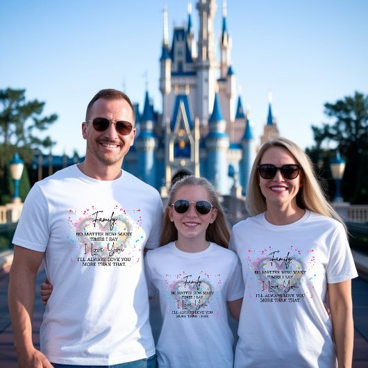 Personalize Family Name Paint Splatter Heart トライブレンドＴシャツ
