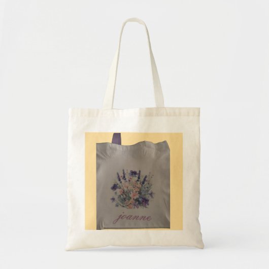 personalize floral tote トートバッグ (正面)