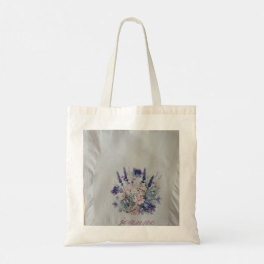 personalize floral tote トートバッグ (裏面)