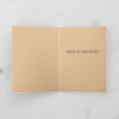 Personalize "For Pete's Sake Day" Greeting Card カード (内部)