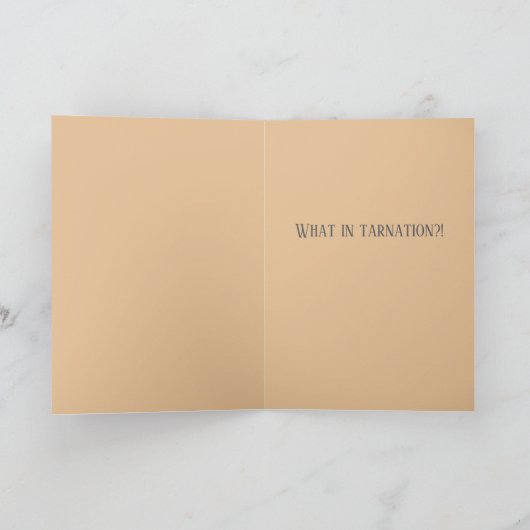 Personalize "For Pete's Sake Day" Greeting Card カード (内部)