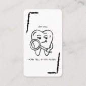 Personalize Funny Dentist Tooth business card 名刺 (正面)