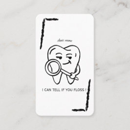 Personalize Funny Dentist Tooth business card 名刺