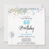 *~* PERSONALIZE GENERIC任意の年齢。バルーン 招待状 (裏面)