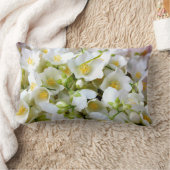 Personalize Get Well Soon同僚のジャスミン花 ランバークッション (ブランケット)