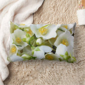 Personalize Get Well Soon同僚のジャスミン花 ランバークッション (ブランケット)