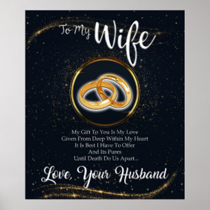 Personalize Gift For Wife From Husband Lovely ポスター