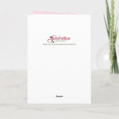 Personalize Girl Name Pink First Holy Communion, C カード (裏面)