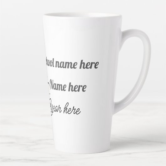 Personalize Graduation Balloon カフェラテマグ (右)