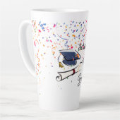 Personalize Graduation Balloon カフェラテマグ (左アングル)